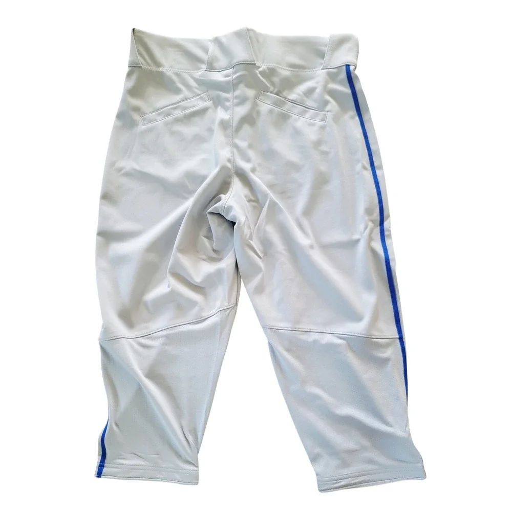 Nike Mens Team Vapor Select‎ Baseball Pants Grey Blue BQ9021-055 Large NWT